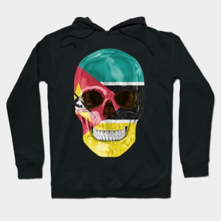 Mozambique Flag Skull - Gift for Mozambican With Roots From Mozambique Hoodie